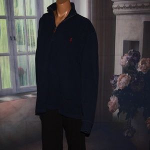 Men's Polo Ralph Lauren Navy Blue Cotton Pullover